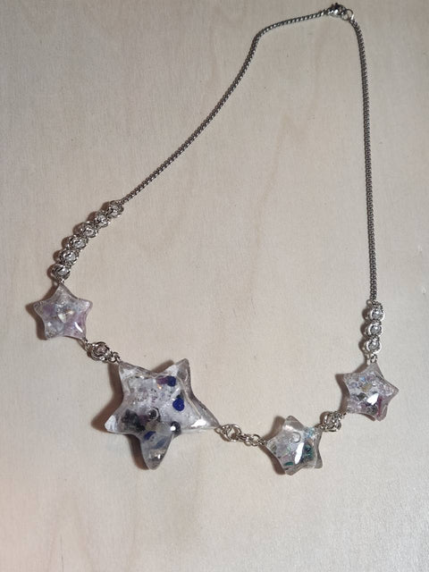 Full Moon Water Full Enhydro Star Necklace | Four Collections | 18″ Stainless Steel