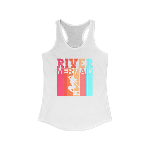 River Mermaid Racerback Tank — Rainbow Water-Lover Summer Tank Top