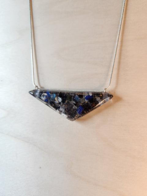 Third Eye — Full Enhydro Piezoelectric Triangle Necklace