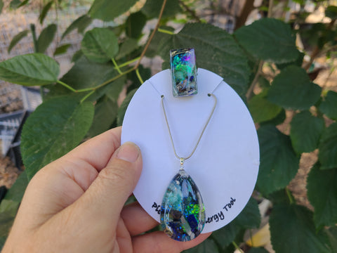 Third Eye Inner Light Full Enhydro Ring & Necklace Set