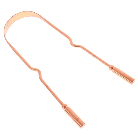 Pure Copper Tongue Scraper Daily Ritual for Energy & Clarity
