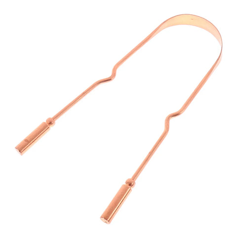 Pure Copper Tongue Scraper Daily Ritual for Energy & Clarity