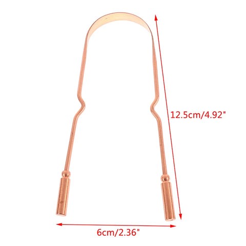 Pure Copper Tongue Scraper Daily Ritual for Energy & Clarity