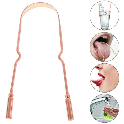 Pure Copper Tongue Scraper Daily Ritual for Energy & Clarity