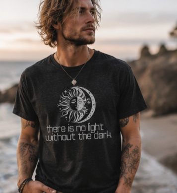 No Light Without the Dark T-Shirt — Spiritual Metaphysical Tee