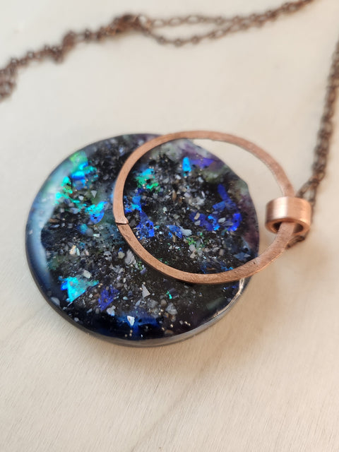 Sacred Waters Large Enhydro  Copper Necklace Drifters from Eel River and Arizona Beach Oregon