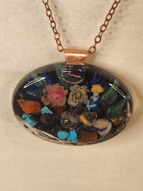 Full Moon Enhydro Garden Piezoelectric Pendant