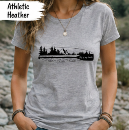 Women's "This Is My Church" T-Shirt — Spiritual Paddle Boarding Nature Tee
