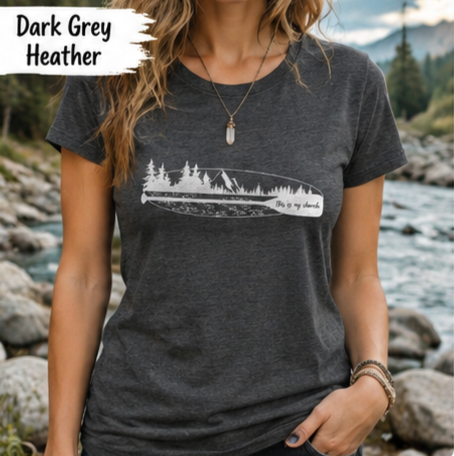 Women's "This Is My Church" T-Shirt — Spiritual Paddle Boarding Nature Tee